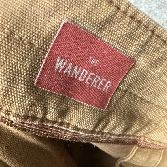 Anthropologie The Wanderer Beaded Flower Embroidered Brown Pants Size 28 - Picture 4 of 8